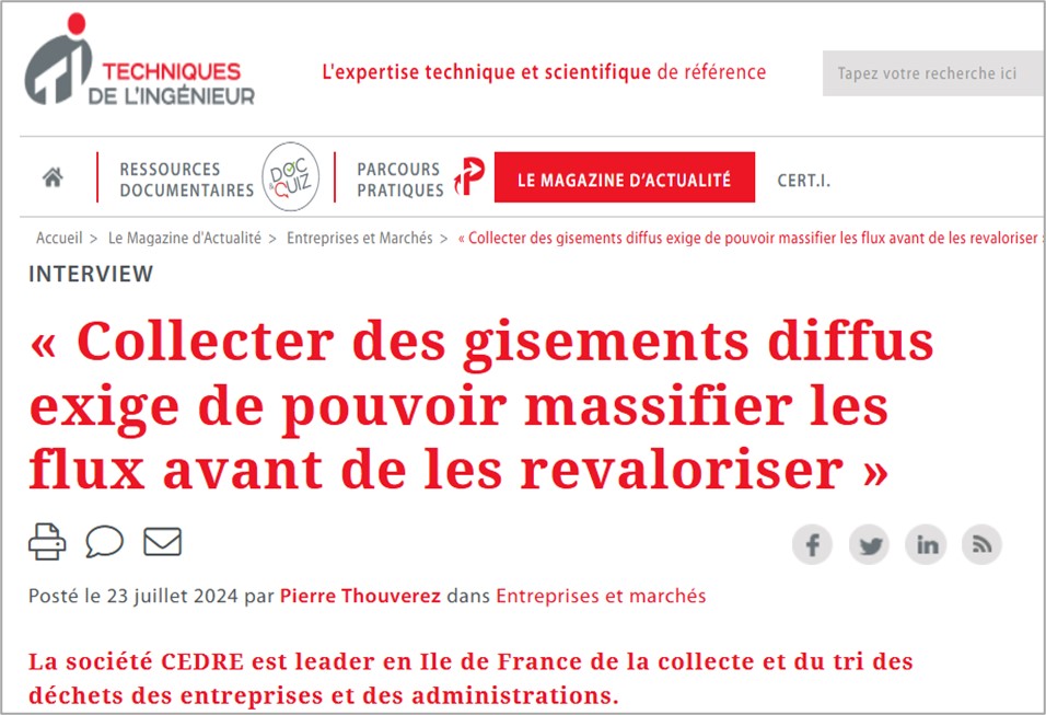 techniques ingénieur article presse